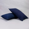 Premium Solid Stripe Cotton Quilted Pillow Cover