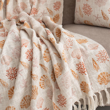 Printed Cotton Sofa Throw Blanket with 2 Cushion Covers – Perfect Gifts for Women