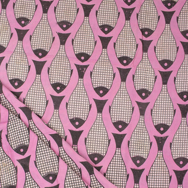 Pure Cotton Fish Kashish Dabu Hand Block Print Fabric for Home Decor