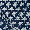 Pure Cotton Floral Indigo Hand Block Print Fabric for Suits