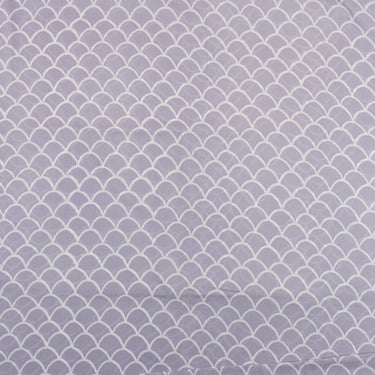 Pure Cotton Gray Hand Block Print Running Fabric