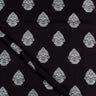 Pure Cotton Hand Block Black and White Fabric
