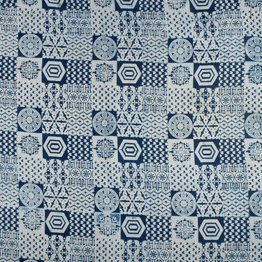 Pure Cotton Indigo Hand Block Print Fabric Online