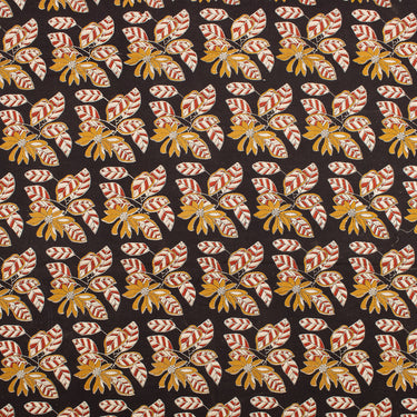 Pure Cotton Leaf Bagru Hand Printed Fabric