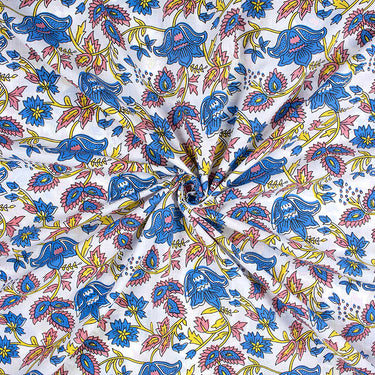 Pure Cotton Material Hand Block Print Fabric