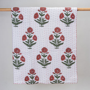 Pure Cotton Reversible Kantha Baby Quilt