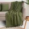 Pure Cotton Sofa Throw with Two Cushion Covers - Gift Items for New Home