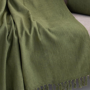 Pure Cotton Sofa Throw with Two Cushion Covers - Gift Items for New Home