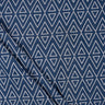 Ikat Indigo Block Print Fabric