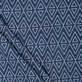 Ikat Indigo Block Print Fabric