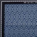 Ikat Indigo Block Print Fabric