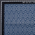 Ikat Indigo Block Print Fabric