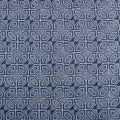 Indigo Abstract Print Discharge Pure Cotton Fabric