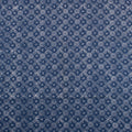 Indigo Floral Printed Discharge Cotton Fabric