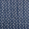 Indigo Striped Printed Cotton Fabric