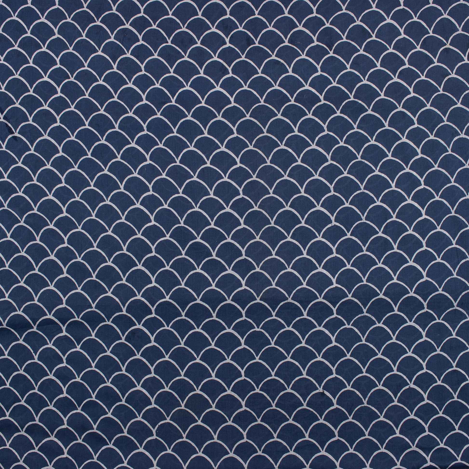 Indigo Pure Cotton Block Print Fabric