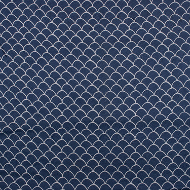 Indigo Pure Cotton Block Print Fabric