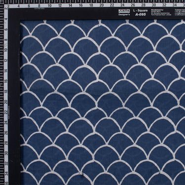 Indigo Pure Cotton Block Print Fabric