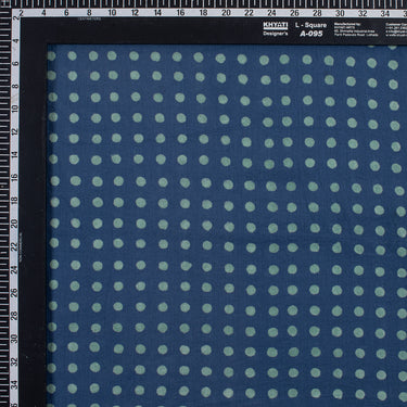 Soft Polka Dots Indigo Print Fabric