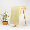 Cream Pure Cotton Natural Dyed Plain Fabric
