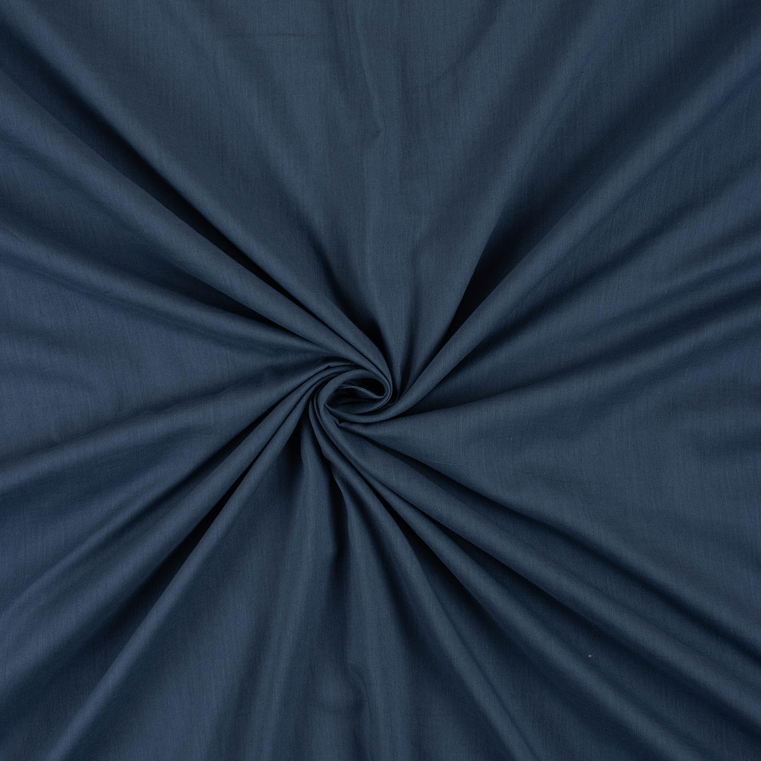Blue Pure Natural Dyed Solid Cotton Fabric