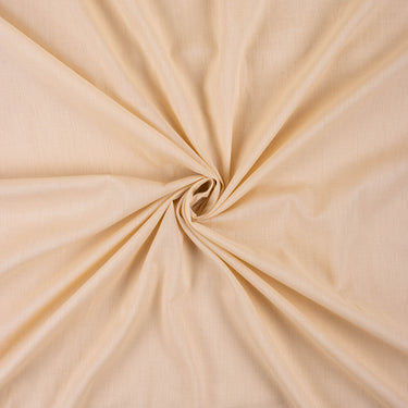 Cream Pure Plain Cotton Fabric