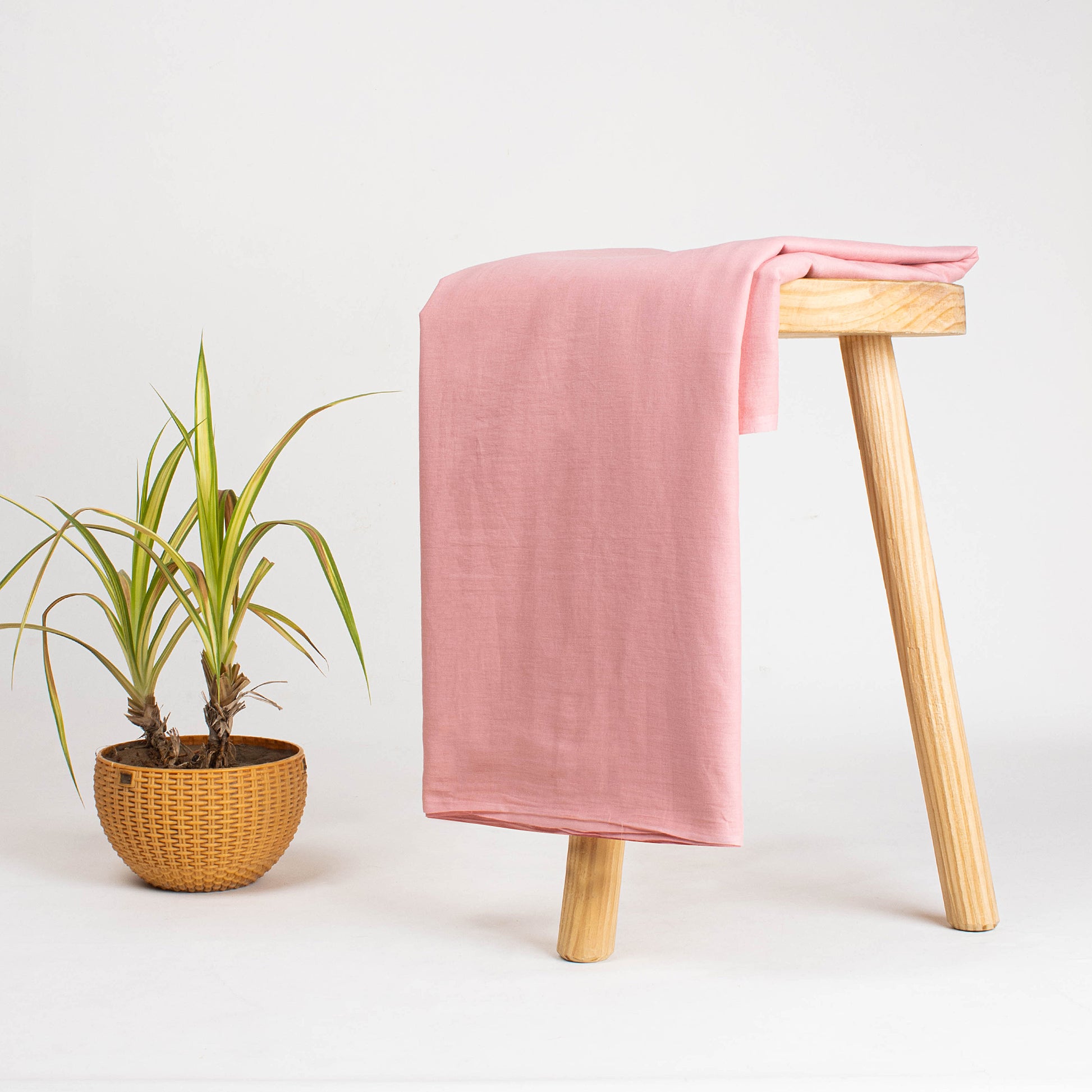 Organic Dyed Solid Plain Cotton Fabric