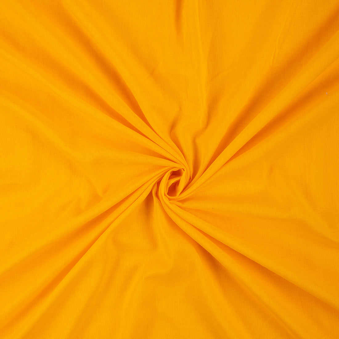 Royal Yellow Pure Cotton Dyed Fabric Plain Silk Fabric