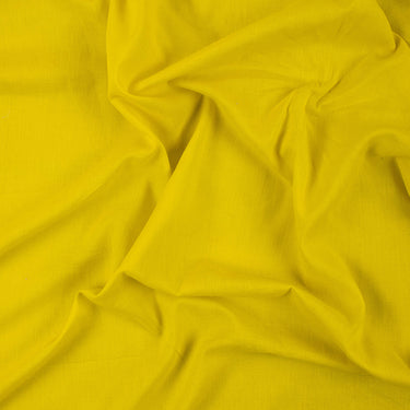 Yellow Natural Dyed Plain Fabric Cotton