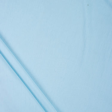 Sky Blue Solid 100% Dyed Plain Cloth Fabric Online