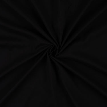 Pure Cotton Natural Dyed Solid Plan Black Fabric Online