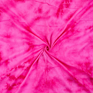 Shibori Tie And Dye Handmade Cotton Pink Fabric