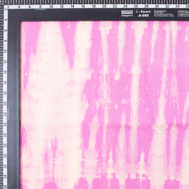 Handmade Pink Tie Dye Shibori Cotton Dress Fabric