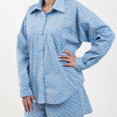 Hand Printed Floral Co-ord Set For Women