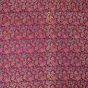 Pink Floral Hand Block Original Ajrak Print Cotton Fabric Online