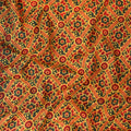 Yellow Hand Block Ikat Original Ajrak Print Fabric