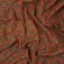 Geometrical Ajrakh Print Fabric Hand Block Printed Online