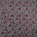 Original Ajrak Print Grey Handmade Floral Cotton Fabric Online