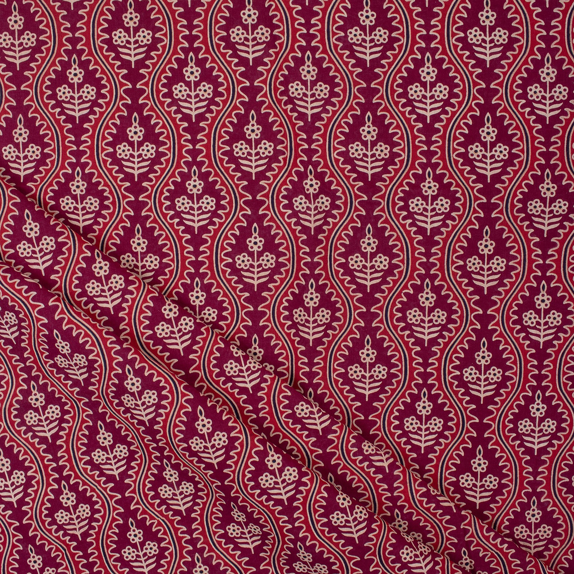 Handmade Block Cotton Ajrak Print Fabric in Jaipur Online