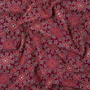 Handmade Ajrakh Print Fabric Paisley Block Cotton Online