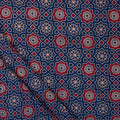 Ajrakh Blocks Geometrical Organic Cotton Fabric Online