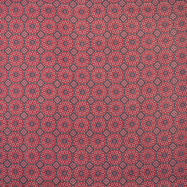 Handmade Geometrical block Cotton Ajrakh Print Fabric Online