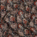 Multicolor Soft Hand Block Paisley Bagru Print Fabric Online