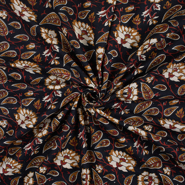 Hand Leaf Soft Cotton Block Print Dress Material Fabric Online