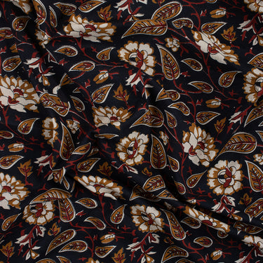 Hand Leaf Soft Cotton Block Print Dress Material Fabric Online