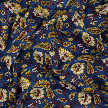Block Leaf Maroon Soft Cotton Bagru Print in Rajasthan Online