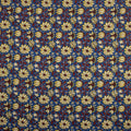 Blue Hand Block Floral Cotton Bagru Print Fabric In Jaipur