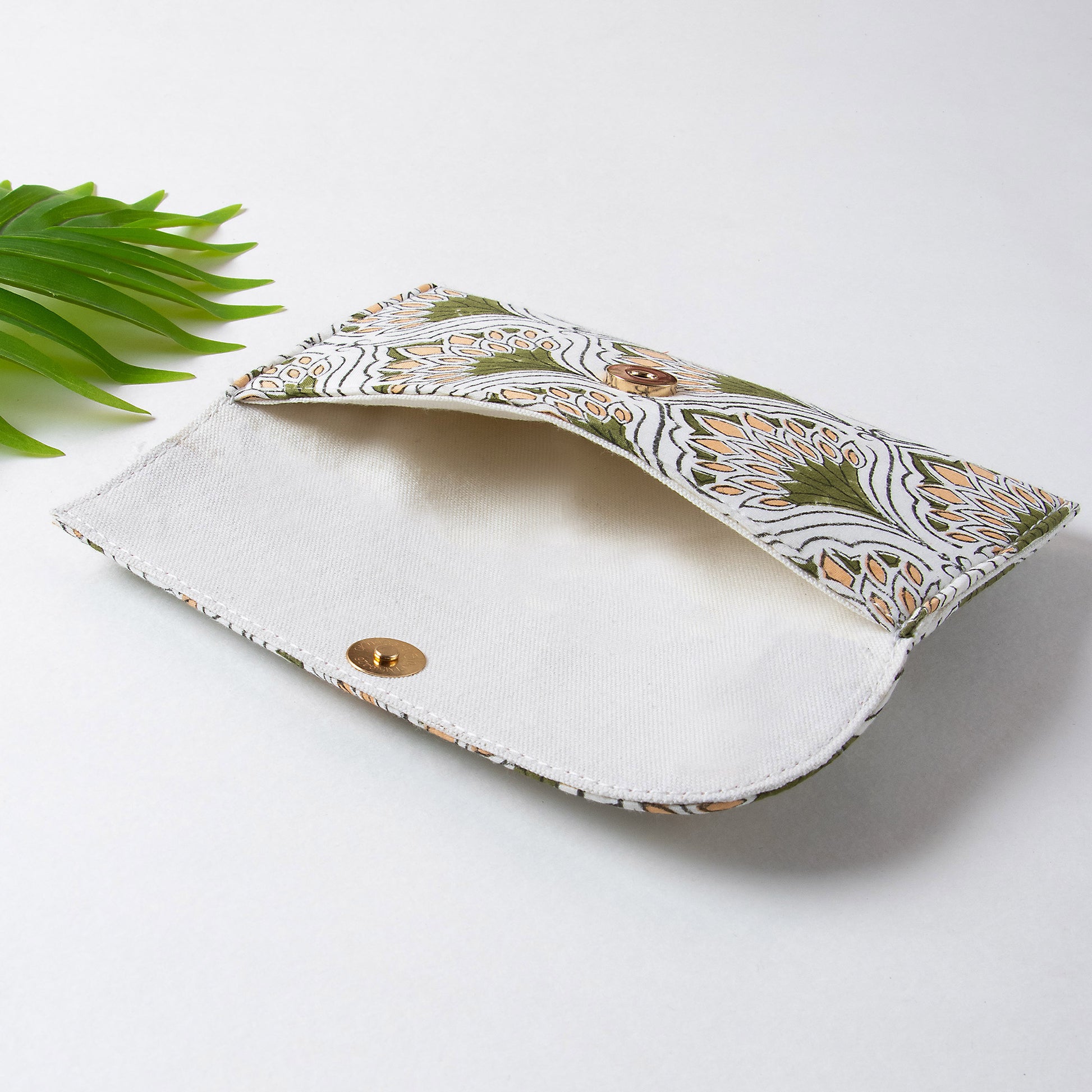 Green Floral Print Best Clutches For Women