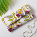 Beautiful Floral Print Clutch Purse For Ladies