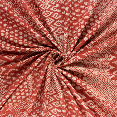 Hand Block Dabu Print Soft Cotton Fabric